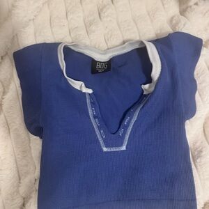Blue Out from under go for gold urban outfitters crop top